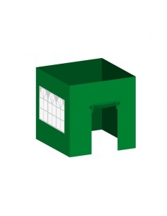 Pack 4 Laterales MASTER para Carpas 3x3 Verde (1 Puerta, 1 Ventana y 2 Lisos)