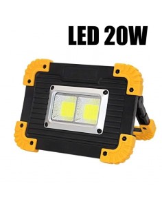 Lampara LED recargable 20W. Envío gratis.