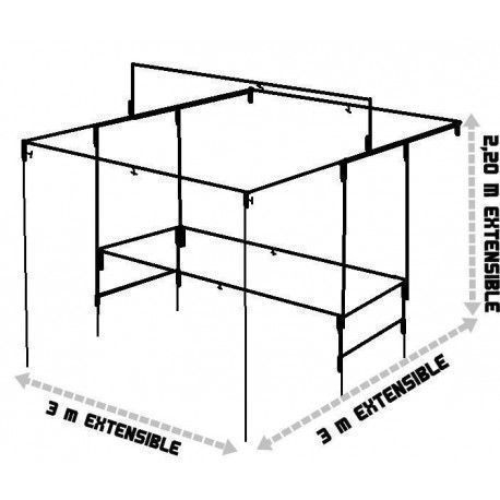 REF.41 Parada con tejado extensible y lateral cubierto.